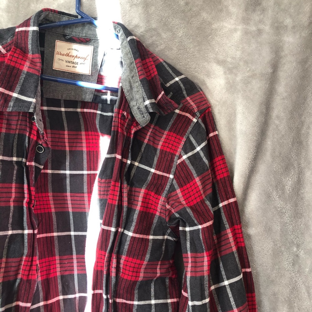 🌶vintage waterproof flannel🌶